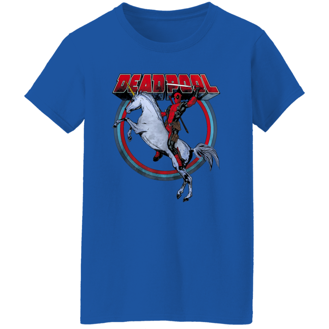 "UNICORN DEADPOOL" Ladies' 5.3 oz. T-Shirt