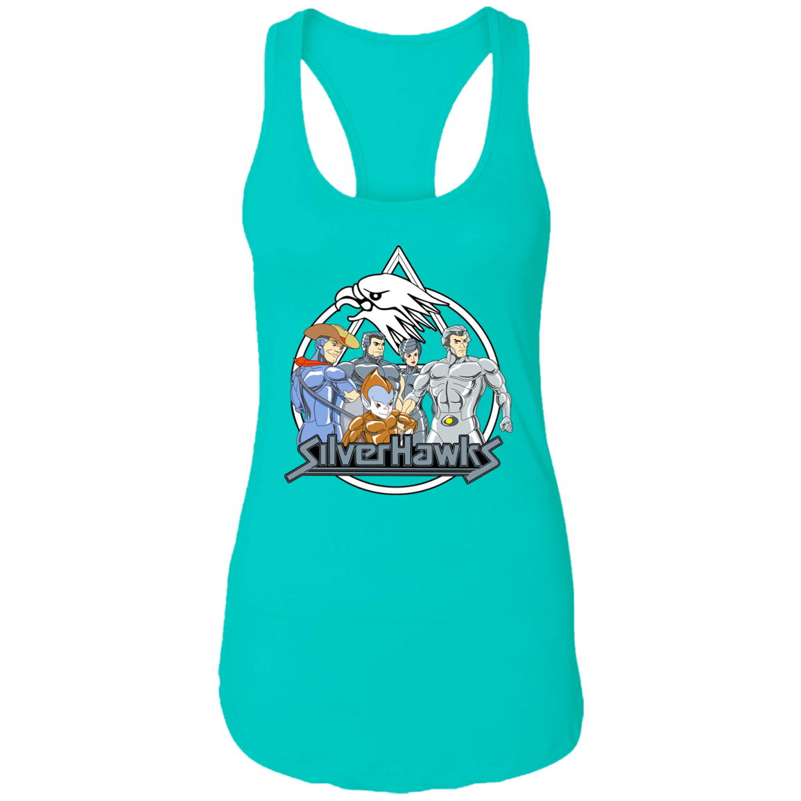 "SILVERHAWKS" Ladies Ideal Racerback Tank