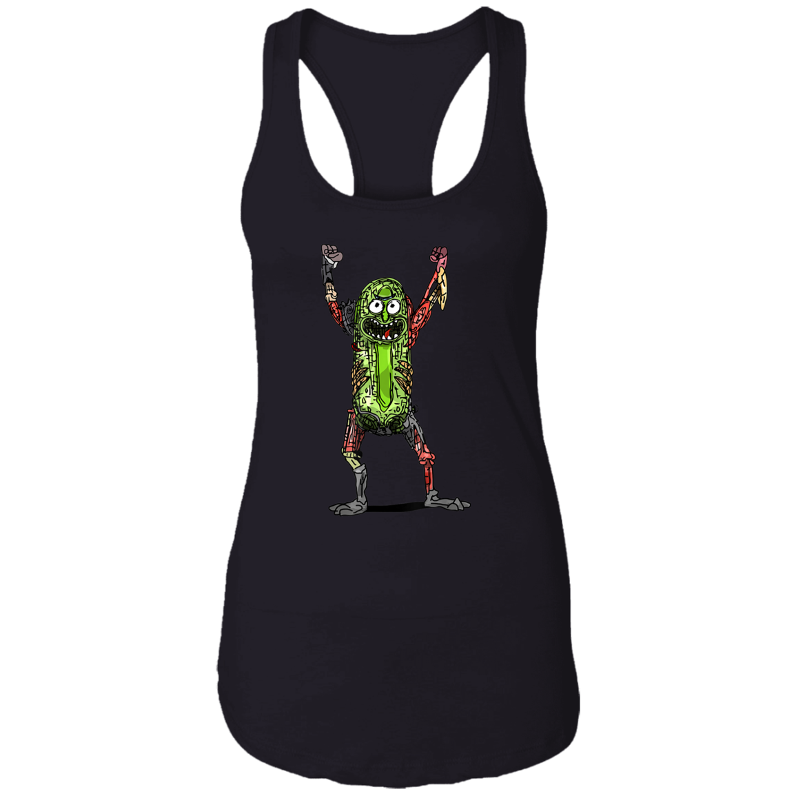 "PICKLE RICK" Ladies Ideal Racerback Tank