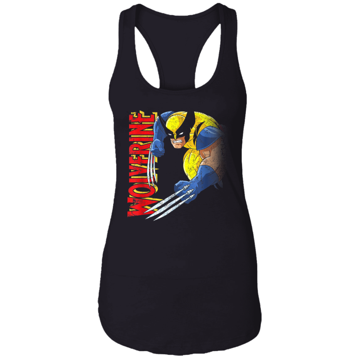 "RETRO WOLVERINE" Ladies Ideal Racerback Tank