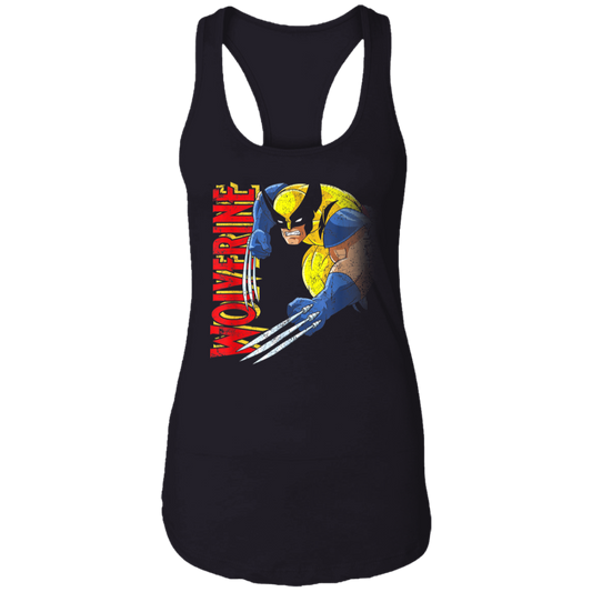 "RETRO WOLVERINE" Ladies Ideal Racerback Tank