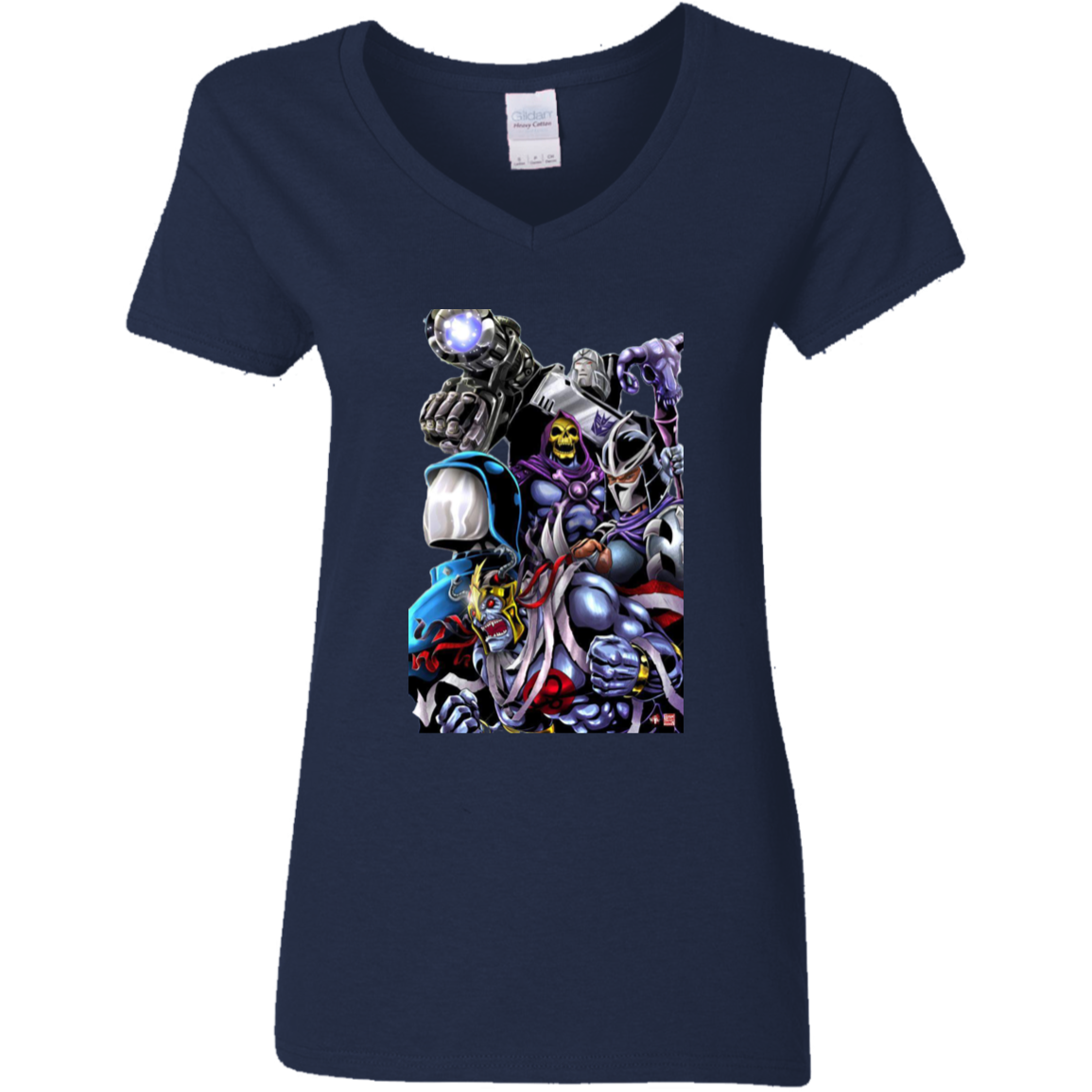 "80's EVIL" Ladies' 5.3 oz. V-Neck T-Shirt