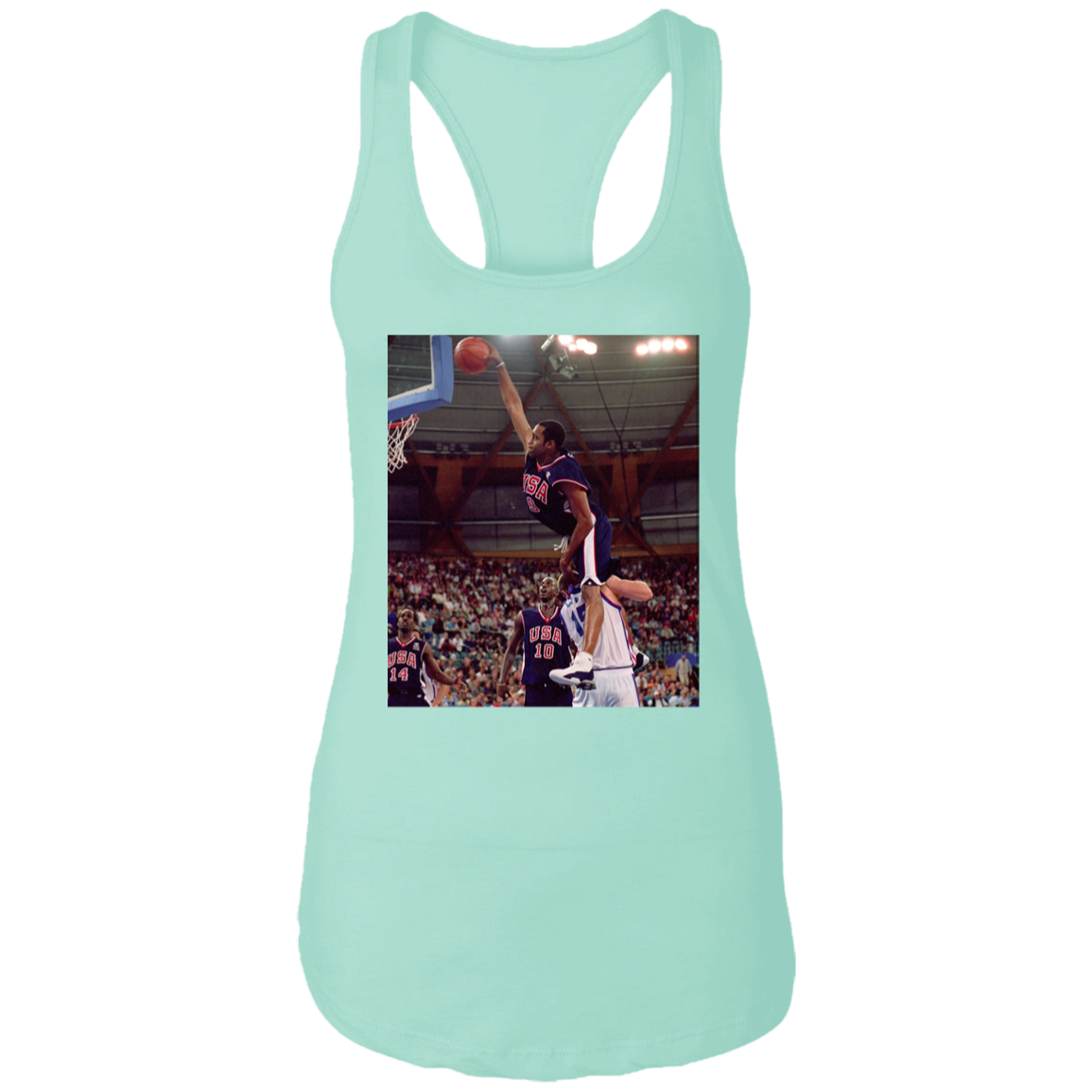 "HALF MAN HALF AMAZING" Ladies Ideal Racerback Tank