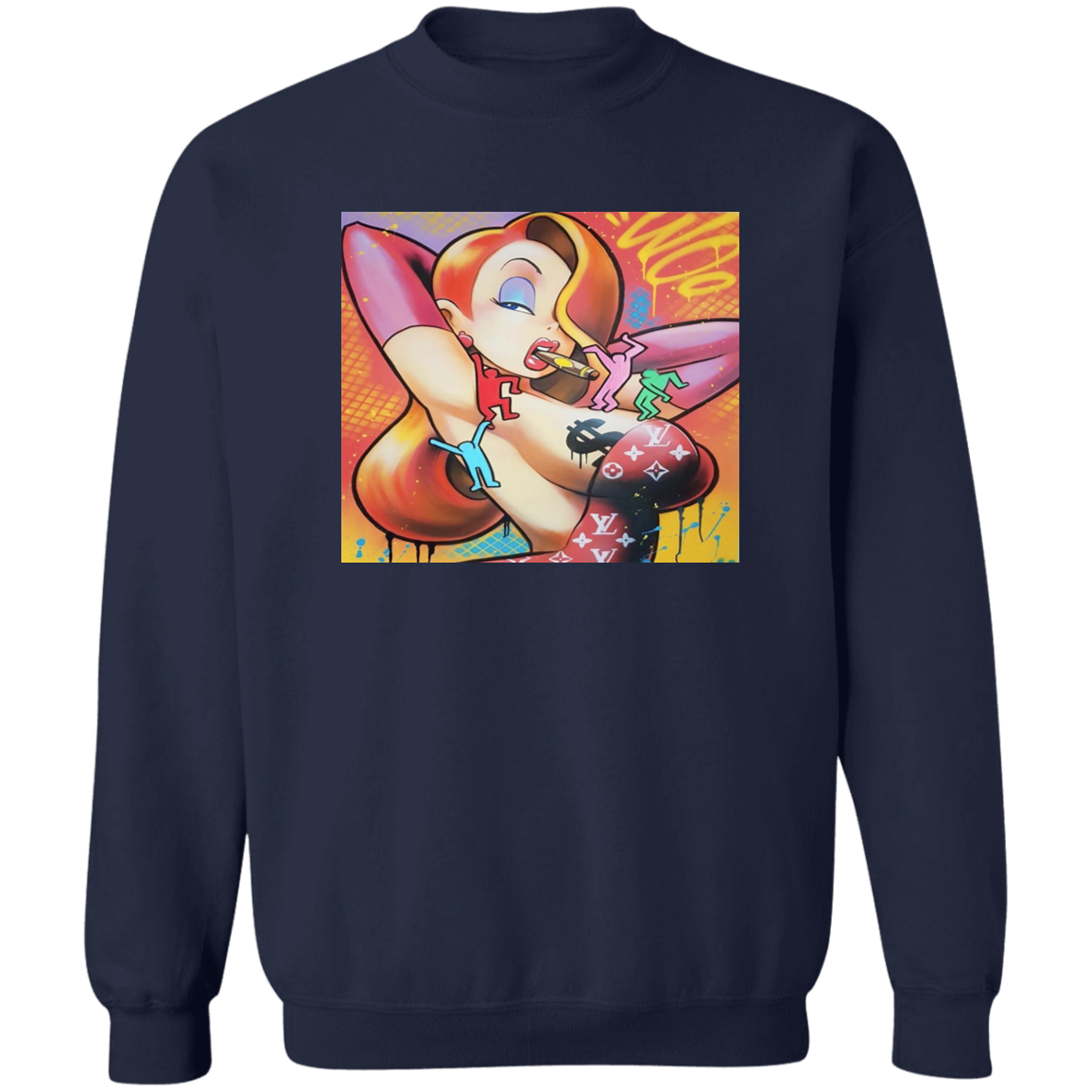 "FOLLOW THE RABBIT" Crewneck Pullover Sweatshirt