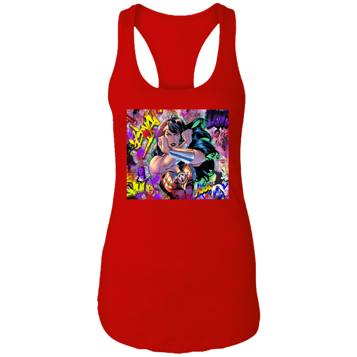 "WONDER WOMAN" Ladies Ideal Racerback Tank