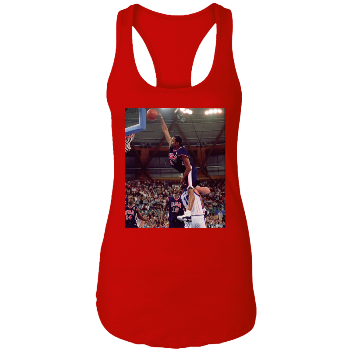 "HALF MAN HALF AMAZING" Ladies Ideal Racerback Tank