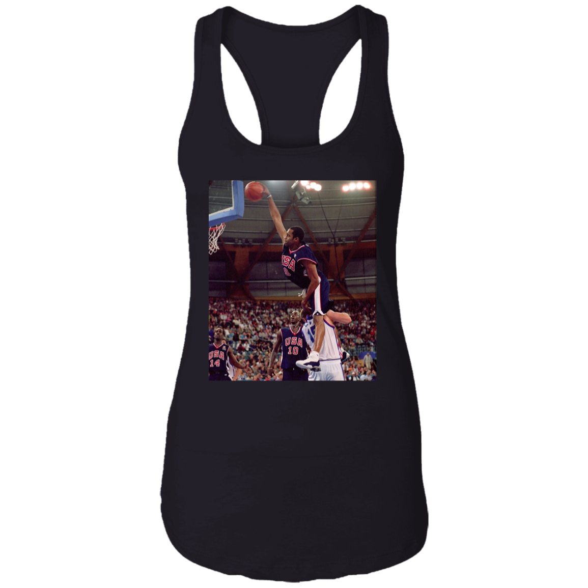 "HALF MAN HALF AMAZING" Ladies Ideal Racerback Tank