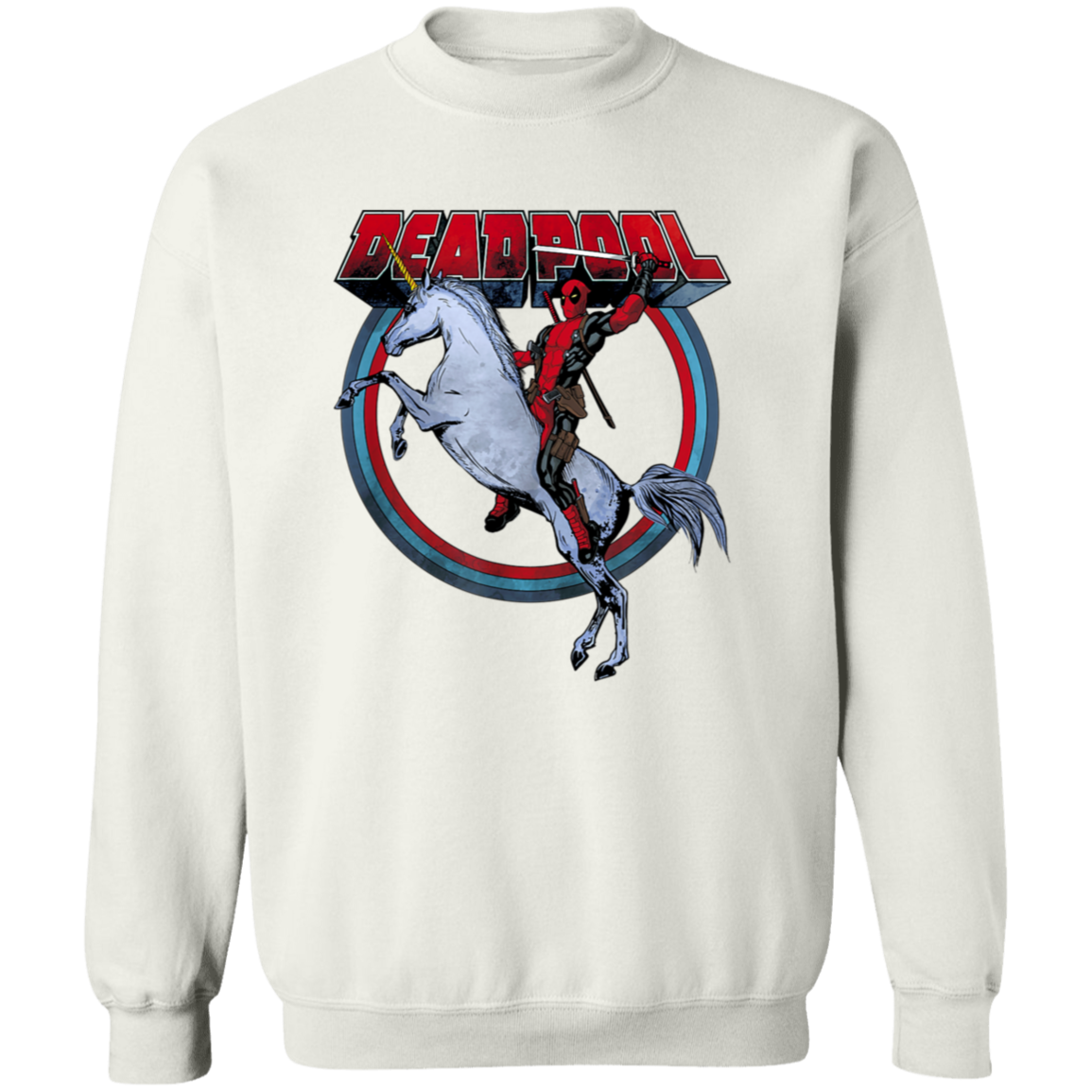 "UNICORN DEADPOOL" Crewneck Pullover Sweatshirt