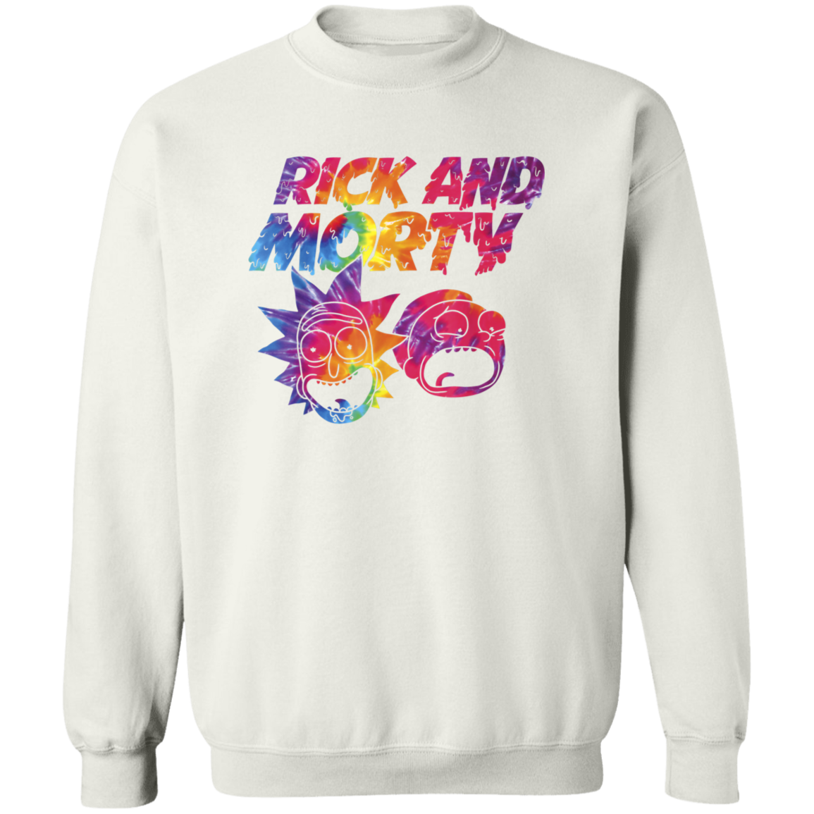 "ACID TRIP RICK AND MORTY" Crewneck Pullover Sweatshirt