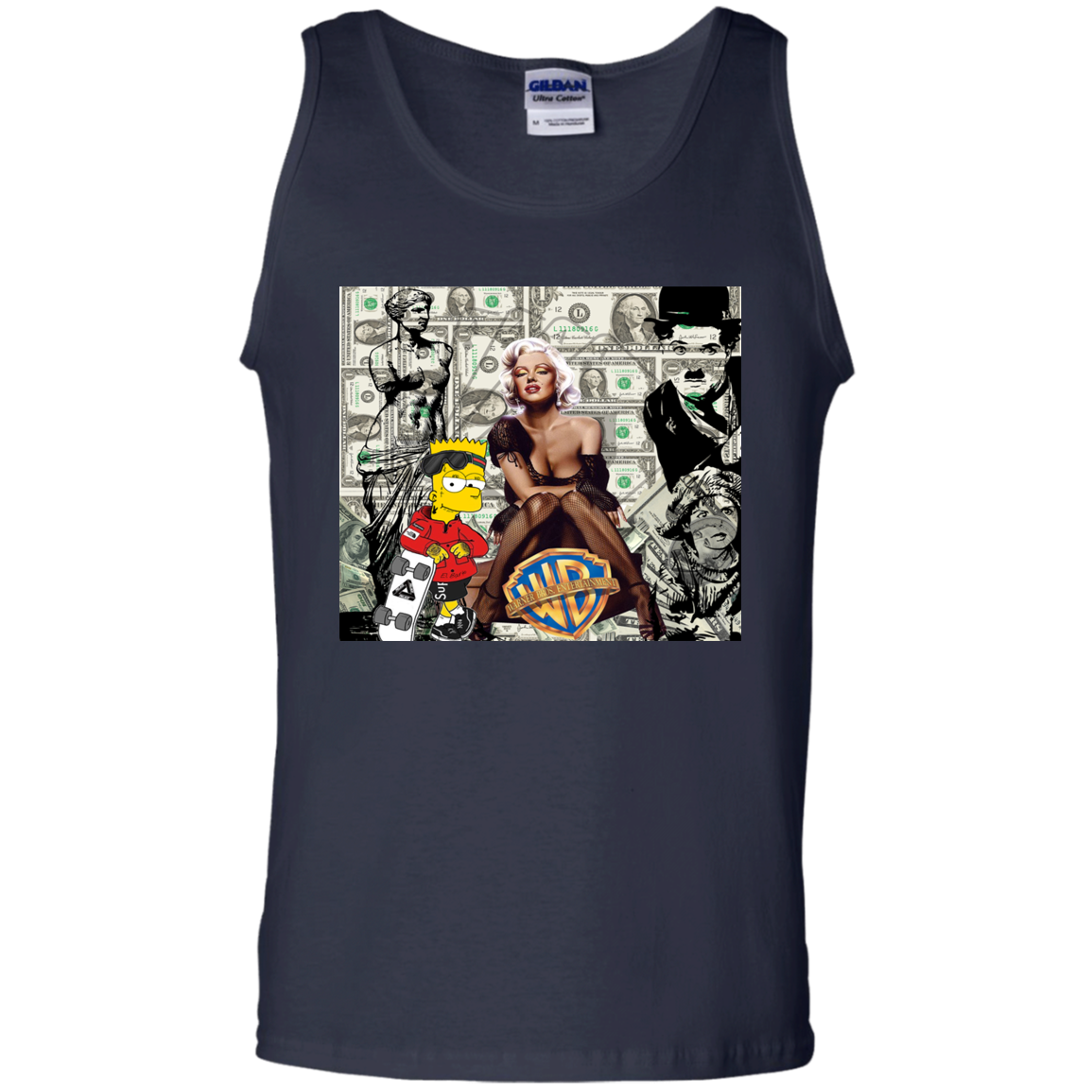 "MONEY MAKING MARILYN" 100% Cotton Tank Top