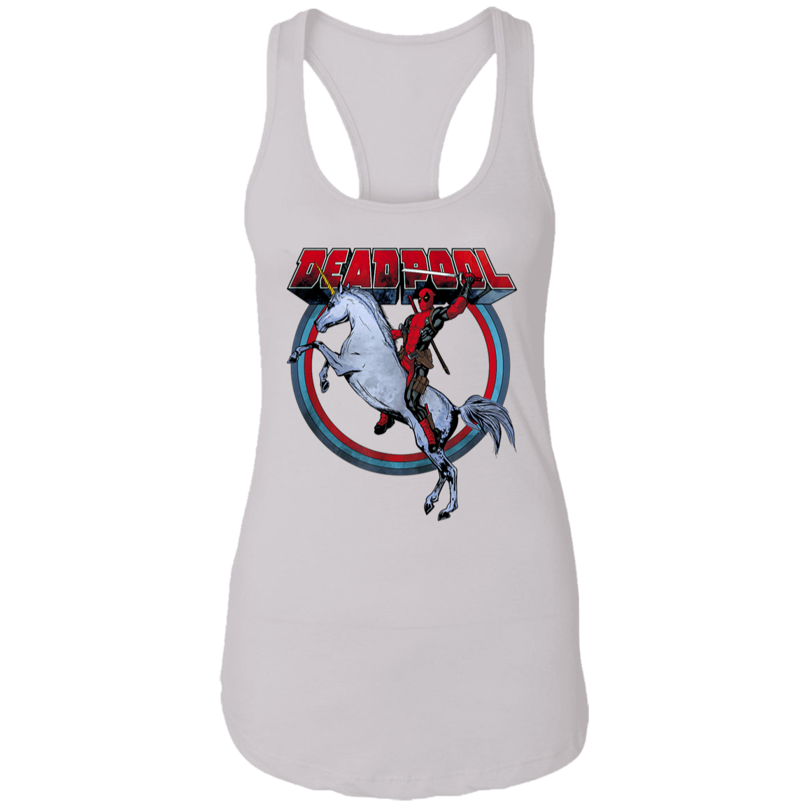 "UNICORN DEADPOOL" Ladies Ideal Racerback Tank