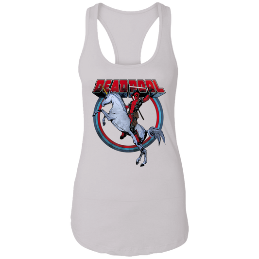 "UNICORN DEADPOOL" Ladies Ideal Racerback Tank