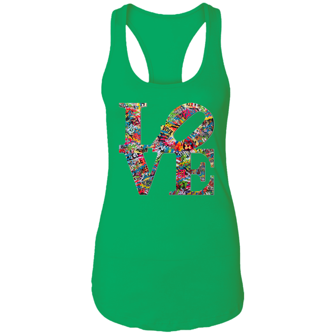 "LOVE 2.0" Ladies Ideal Racerback Tank