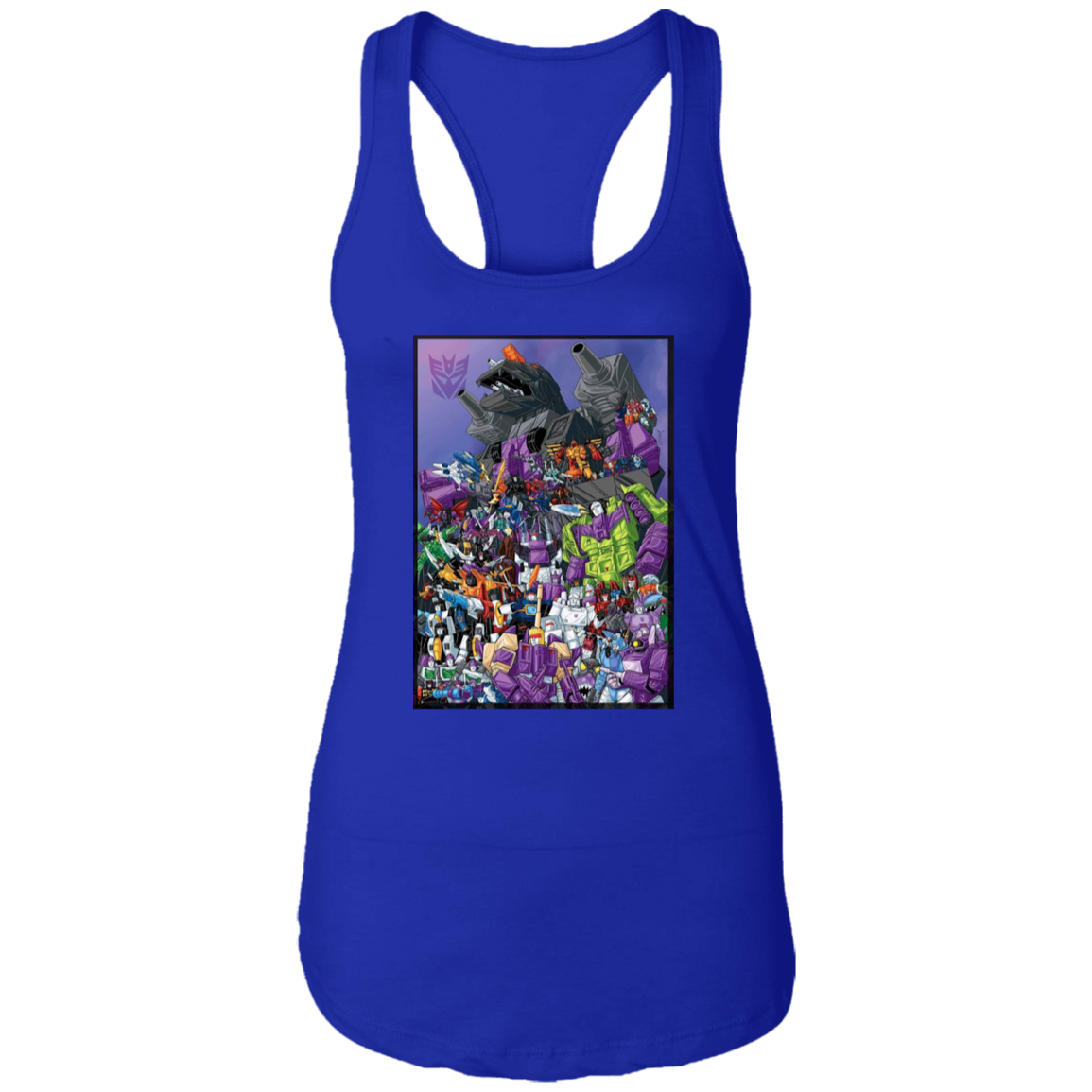 "DECEPTICONS UNITE" Ladies Ideal Racerback Tank