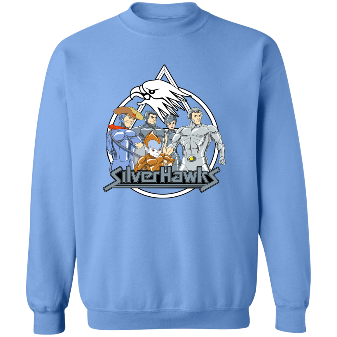 "SILVERHAWKS" Crewneck Pullover Sweatshirt