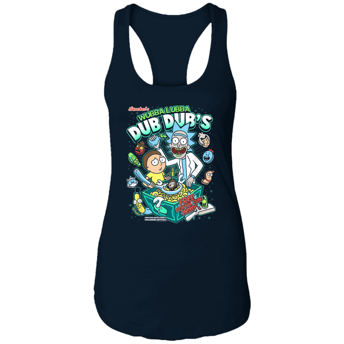 "DUB DUBS CEREAL" Ladies Ideal Racerback Tank