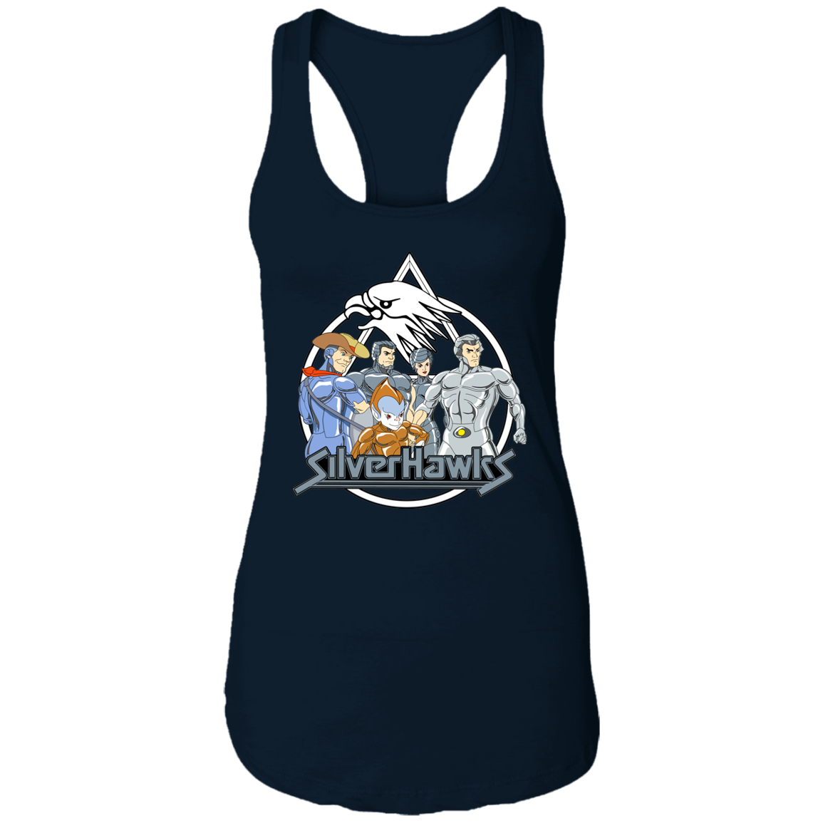 "SILVERHAWKS" Ladies Ideal Racerback Tank