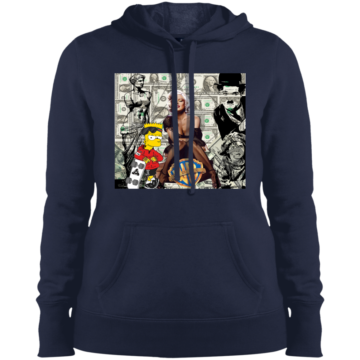 "MONEY MAKING MARILYN" Ladies' Pullover Hooded Sweatshirt