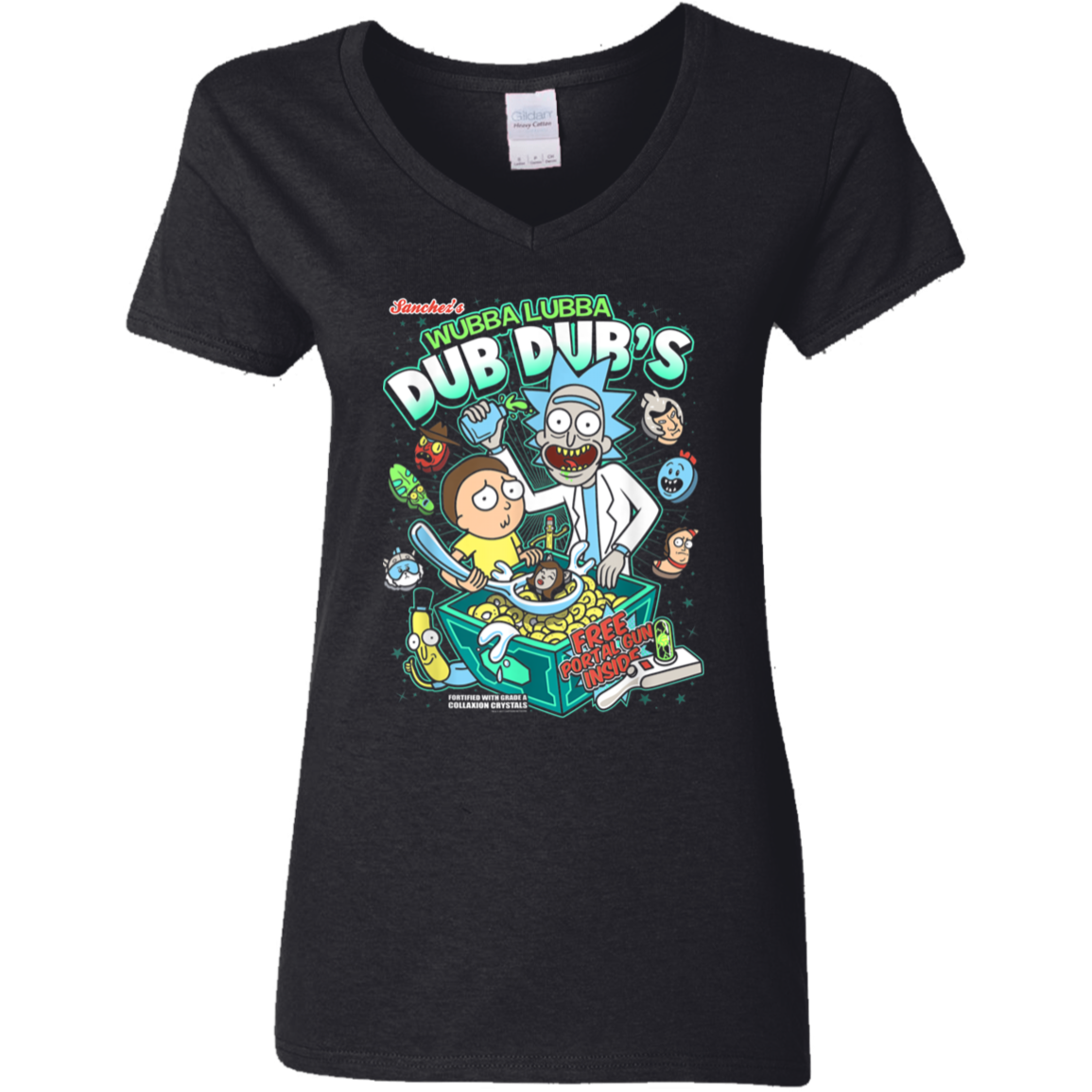 "DUB DUBS CEREAL" Ladies' 5.3 oz. V-Neck T-Shirt