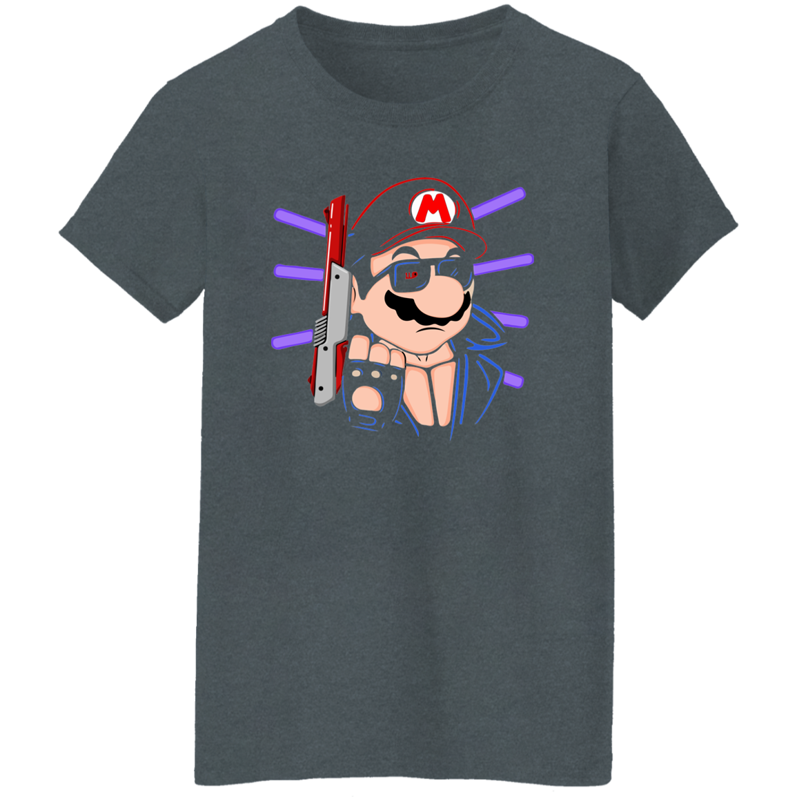 "MARIO TERMINATOR" Ladies' 5.3 oz. T-Shirt