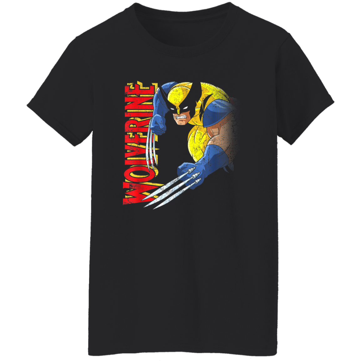 "RETRO WOLVERINE" Ladies' 5.3 oz. T-Shirt