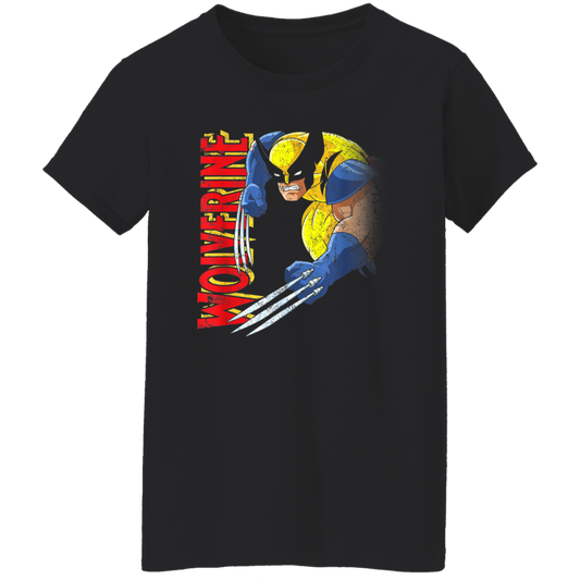 "RETRO WOLVERINE" Ladies' 5.3 oz. T-Shirt