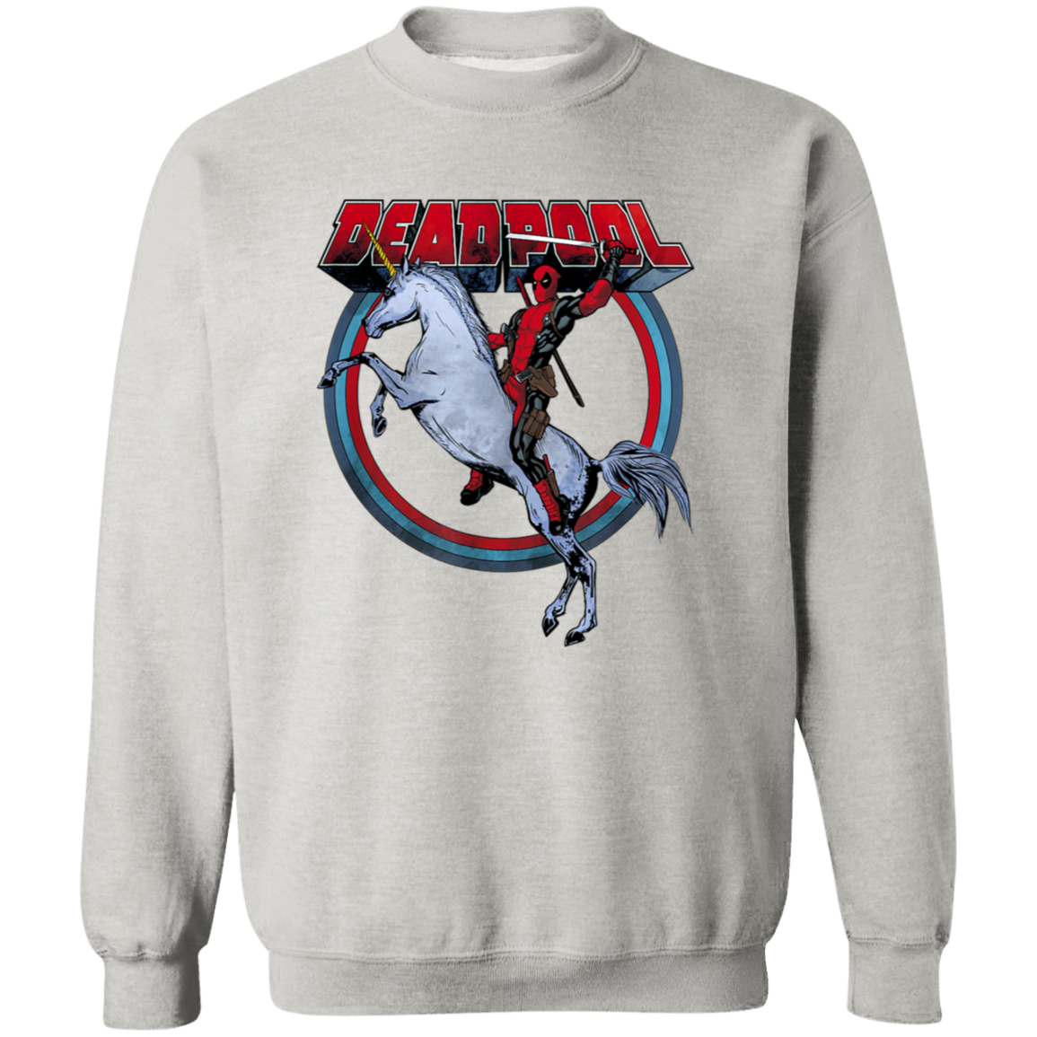 "UNICORN DEADPOOL" Crewneck Pullover Sweatshirt