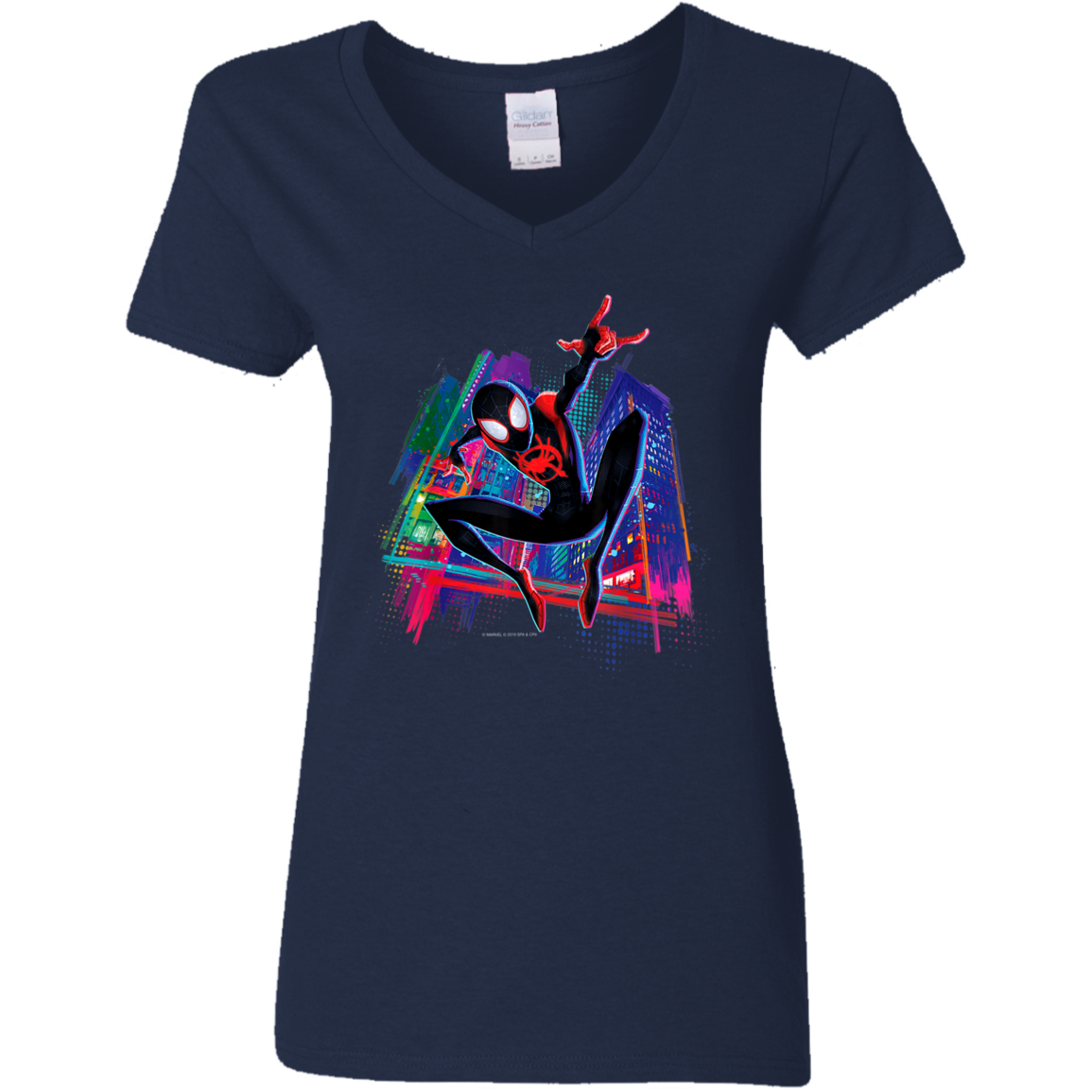 "MILES" Ladies' 5.3 oz. V-Neck T-Shirt