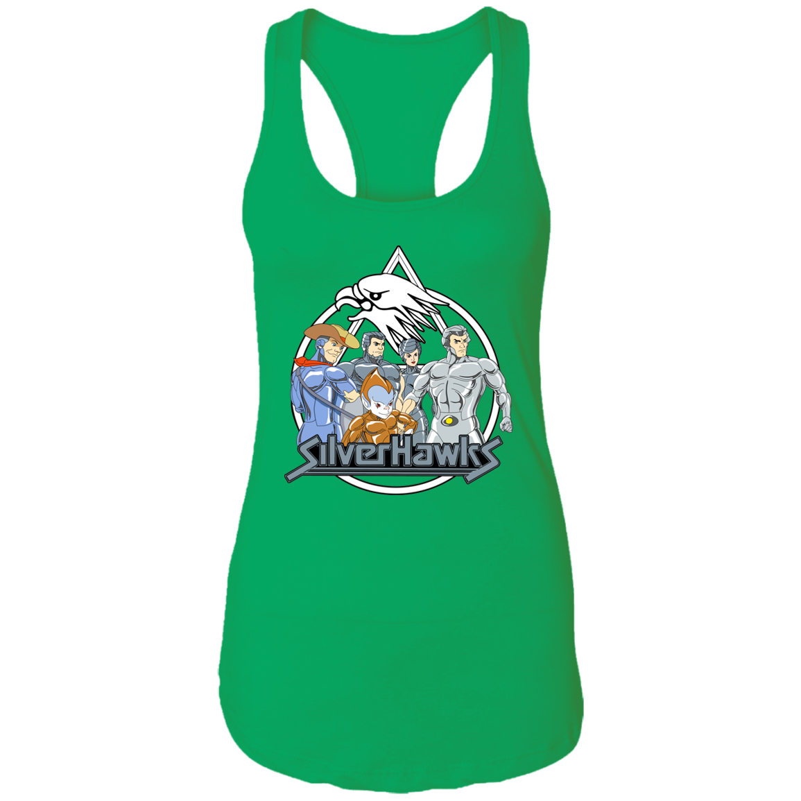 "SILVERHAWKS" Ladies Ideal Racerback Tank