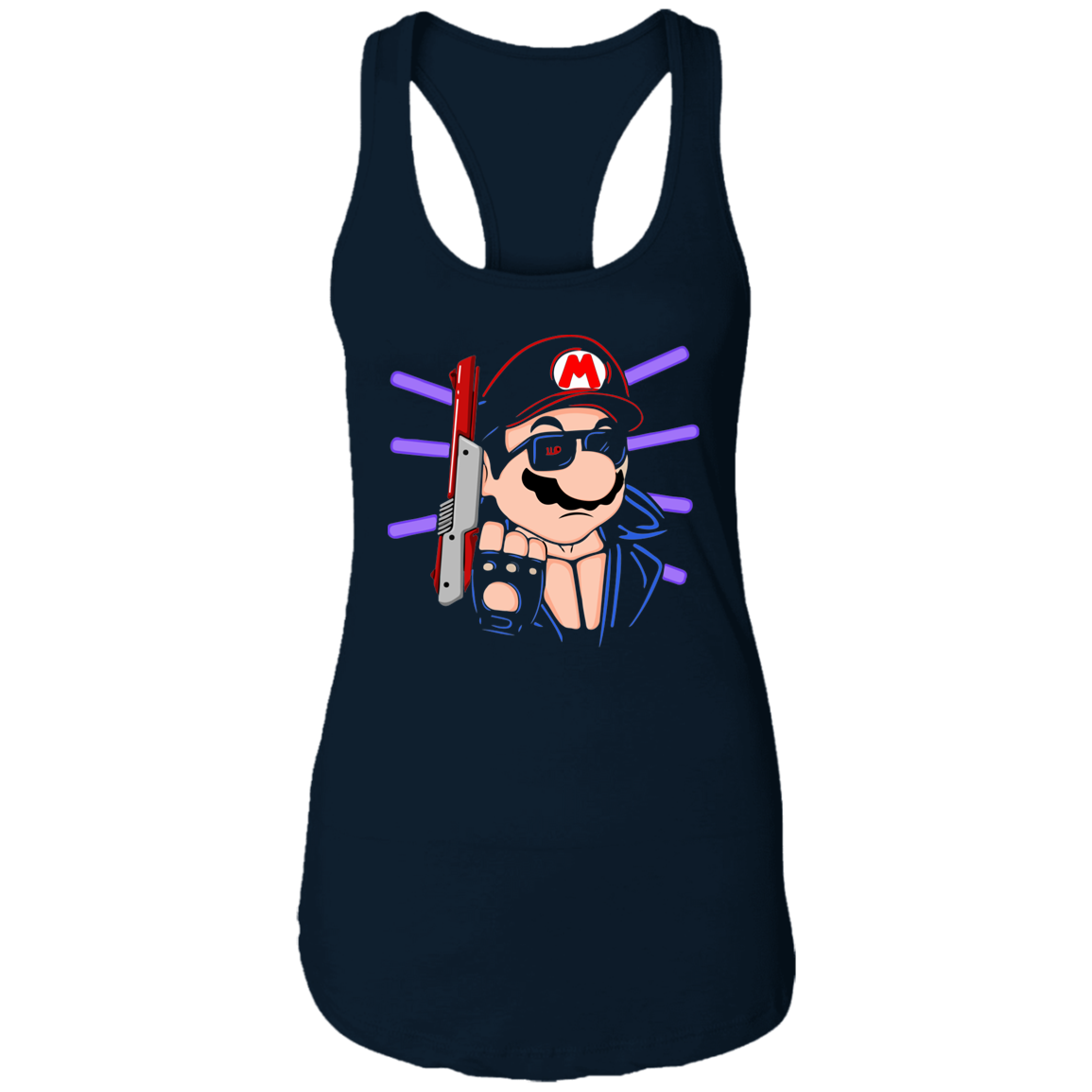 "MARIO TERMINATOR" Ladies Ideal Racerback Tank