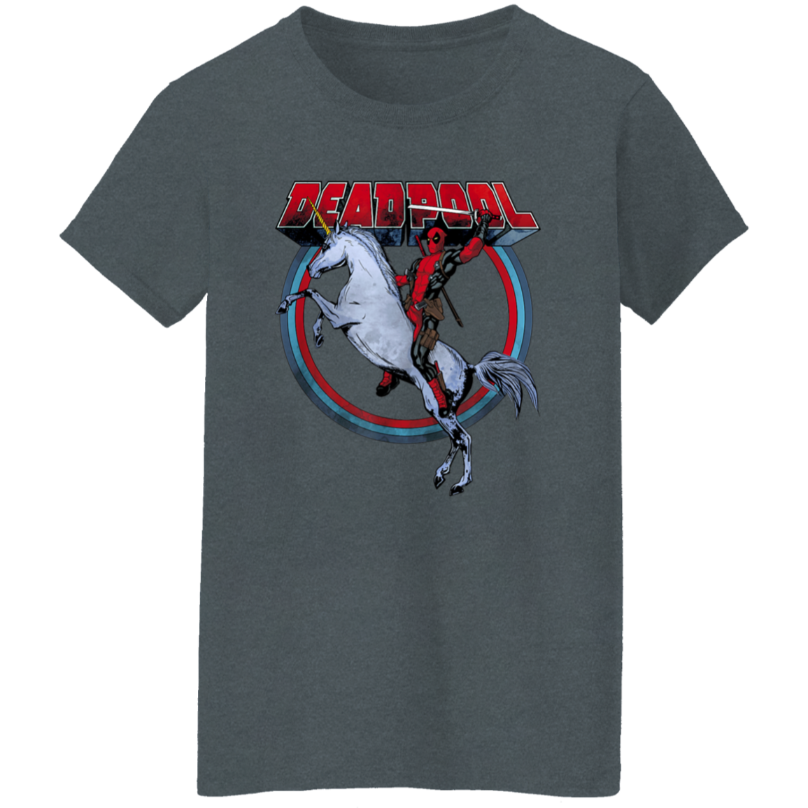 "UNICORN DEADPOOL" Ladies' 5.3 oz. T-Shirt