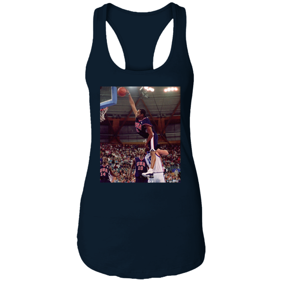 "HALF MAN HALF AMAZING" Ladies Ideal Racerback Tank