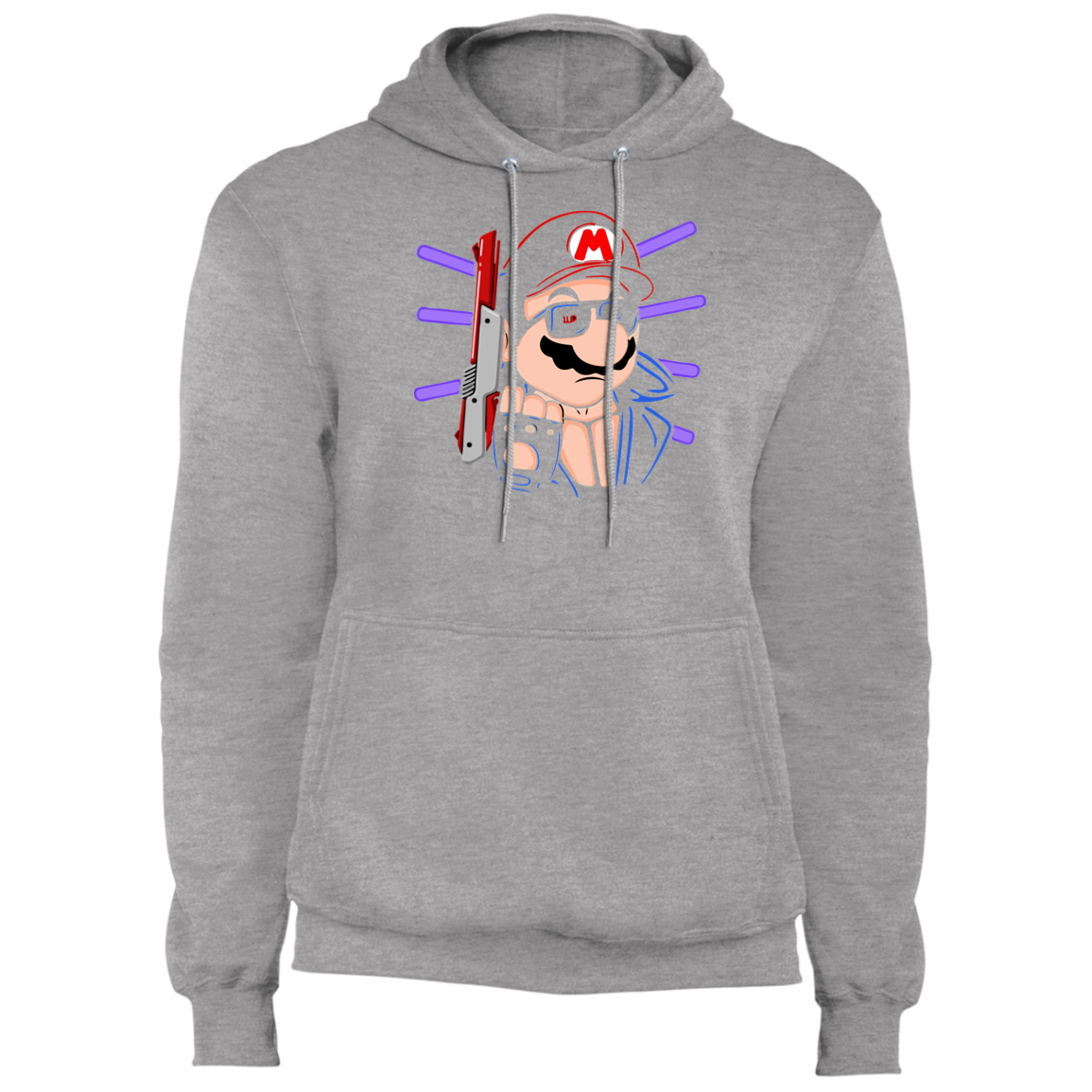 "MARIO TERMINATOR" Core Fleece Pullover Hoodie