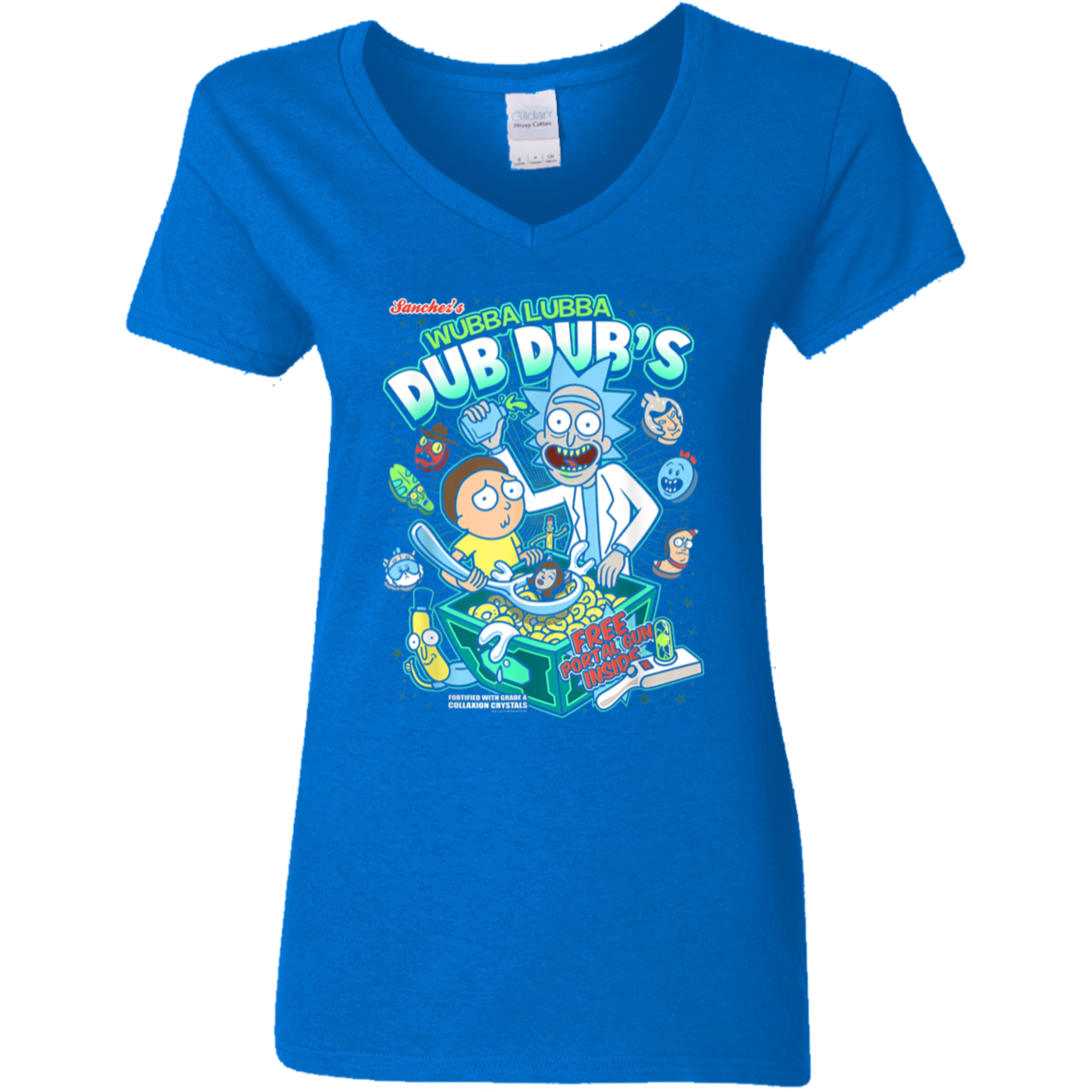 "DUB DUBS CEREAL" Ladies' 5.3 oz. V-Neck T-Shirt