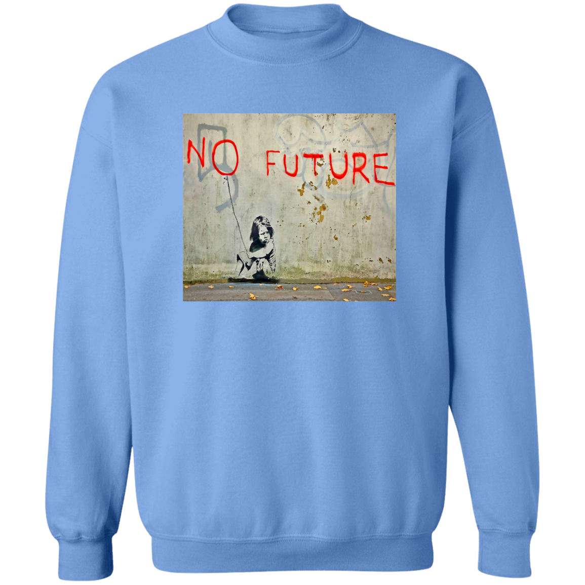 "NO FUTURE" Crewneck Pullover Sweatshirt