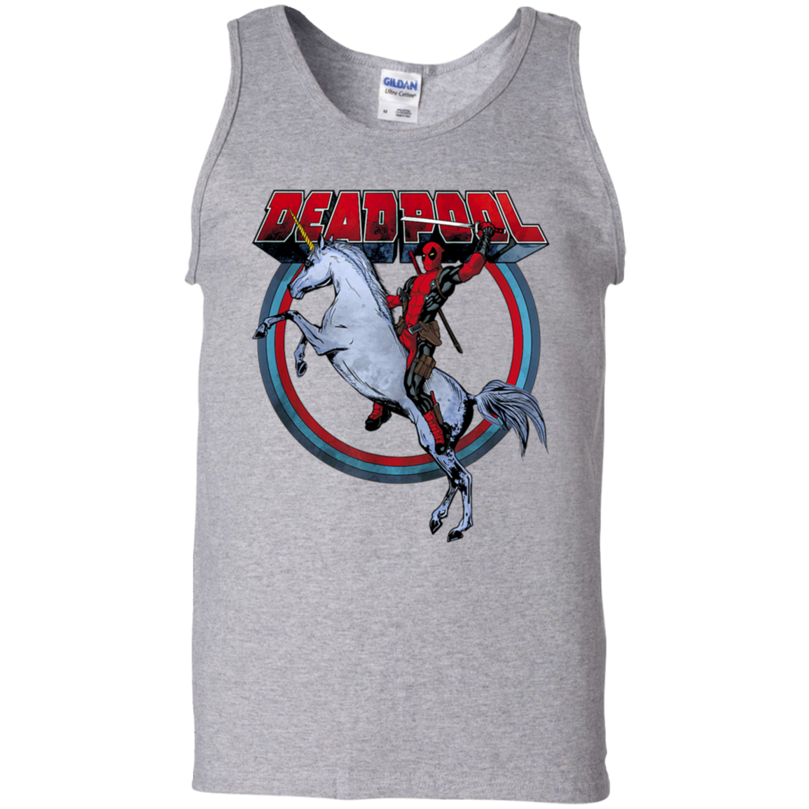 "UNICORN DEADPOOL" 100% Cotton Tank Top