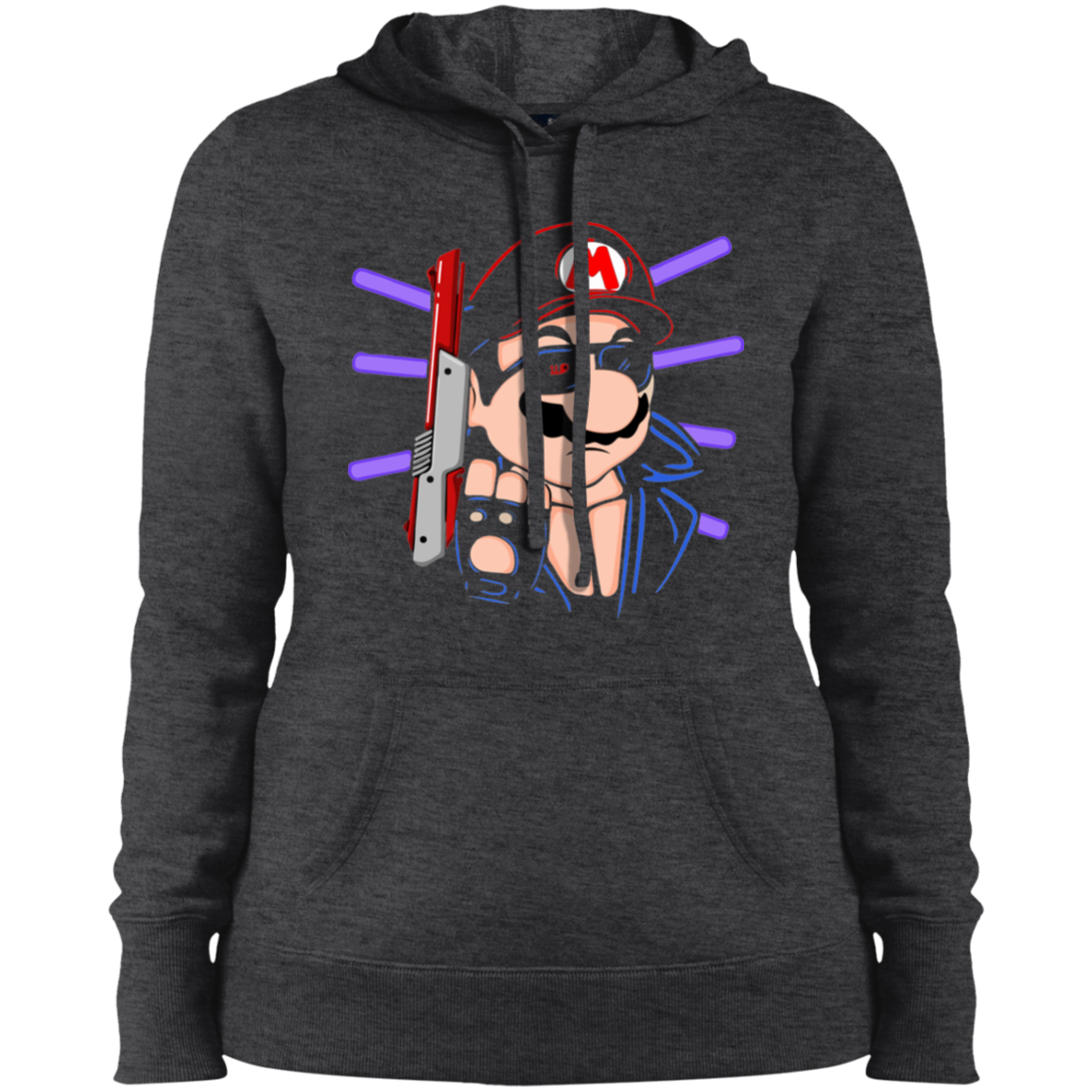 "MARIO TERMINATOR" Ladies' Pullover Hooded Sweatshirt