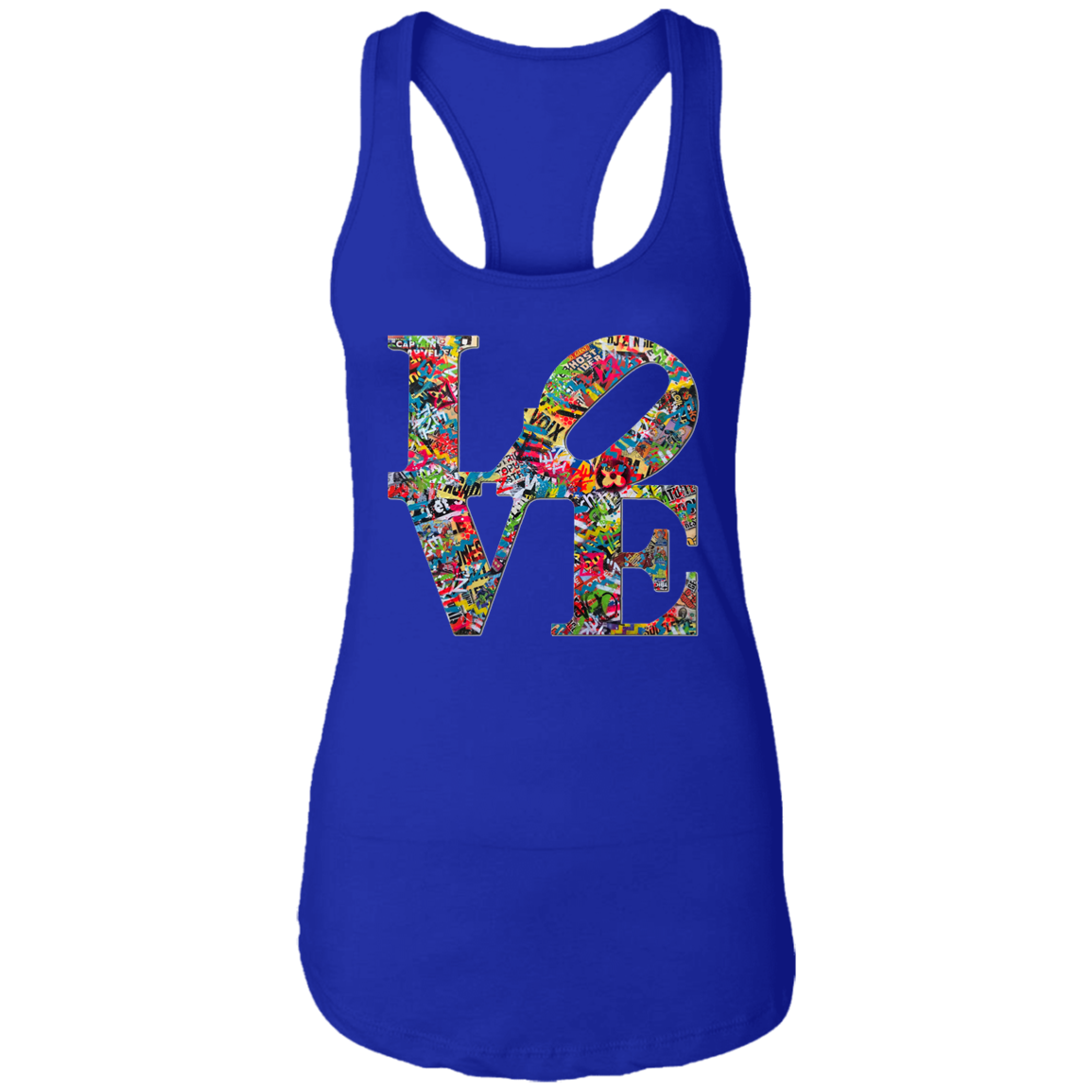 "LOVE 2.0" Ladies Ideal Racerback Tank