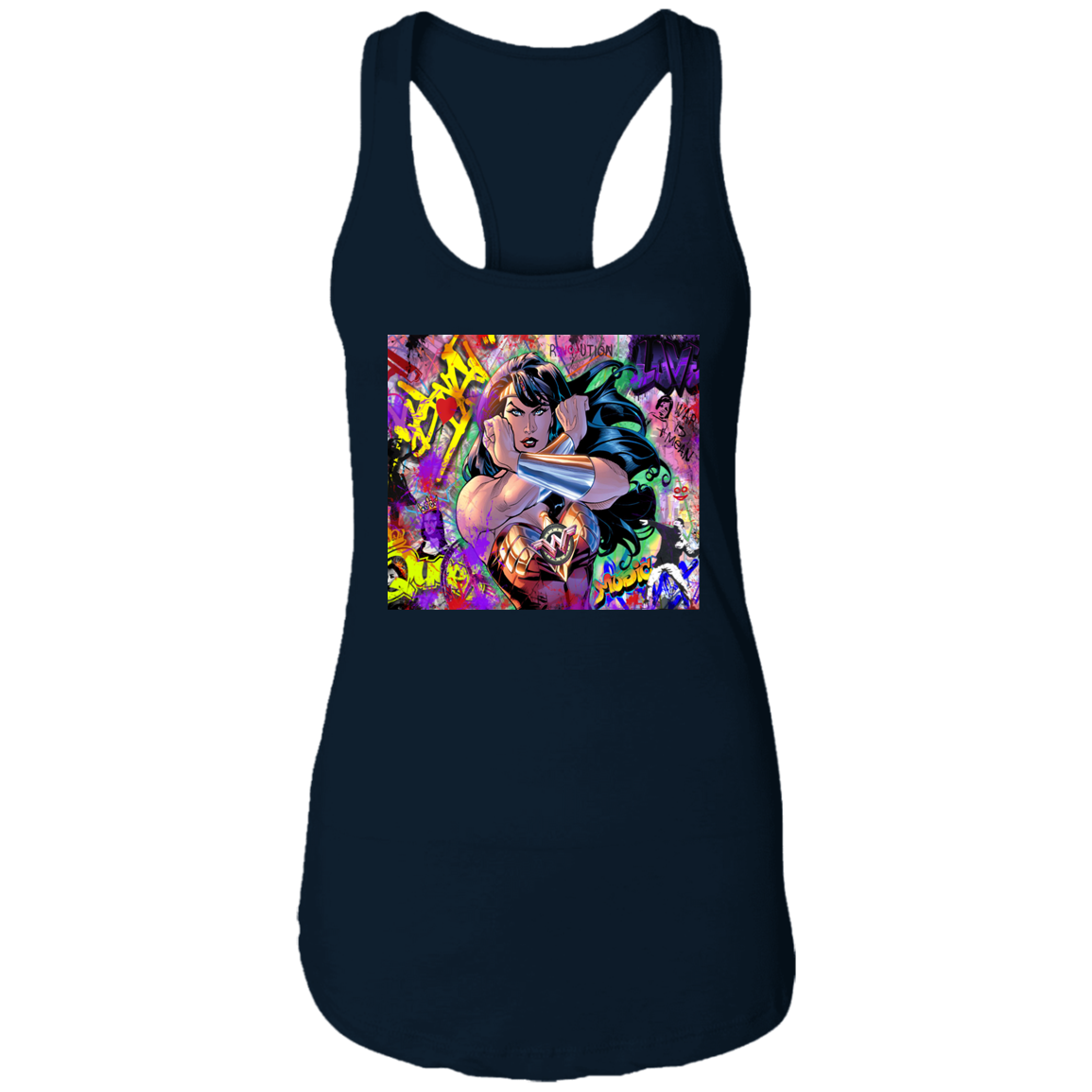 "WONDER WOMAN" Ladies Ideal Racerback Tank