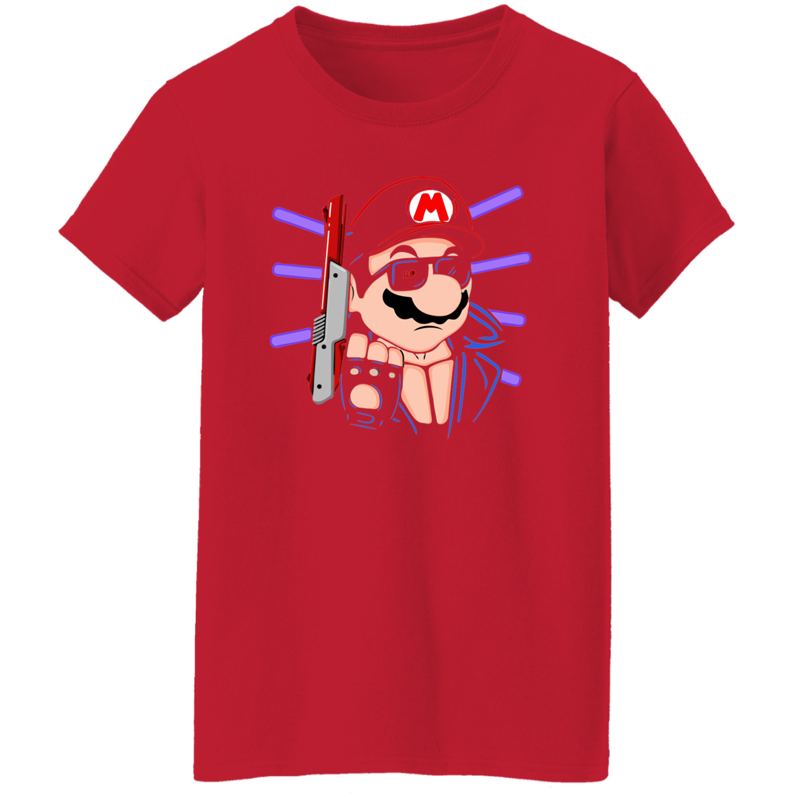 "MARIO TERMINATOR" Ladies' 5.3 oz. T-Shirt