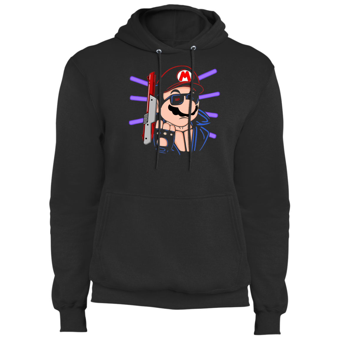 "MARIO TERMINATOR" Core Fleece Pullover Hoodie