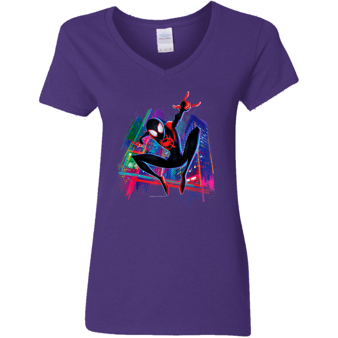 "MILES" Ladies' 5.3 oz. V-Neck T-Shirt