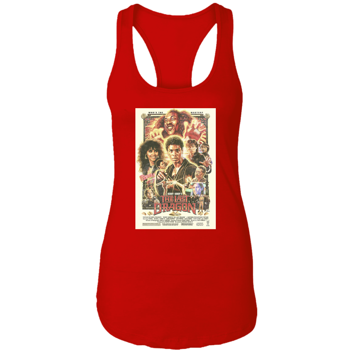 "WHO IS THE MASTER" Ladies Ideal Racerback Tank