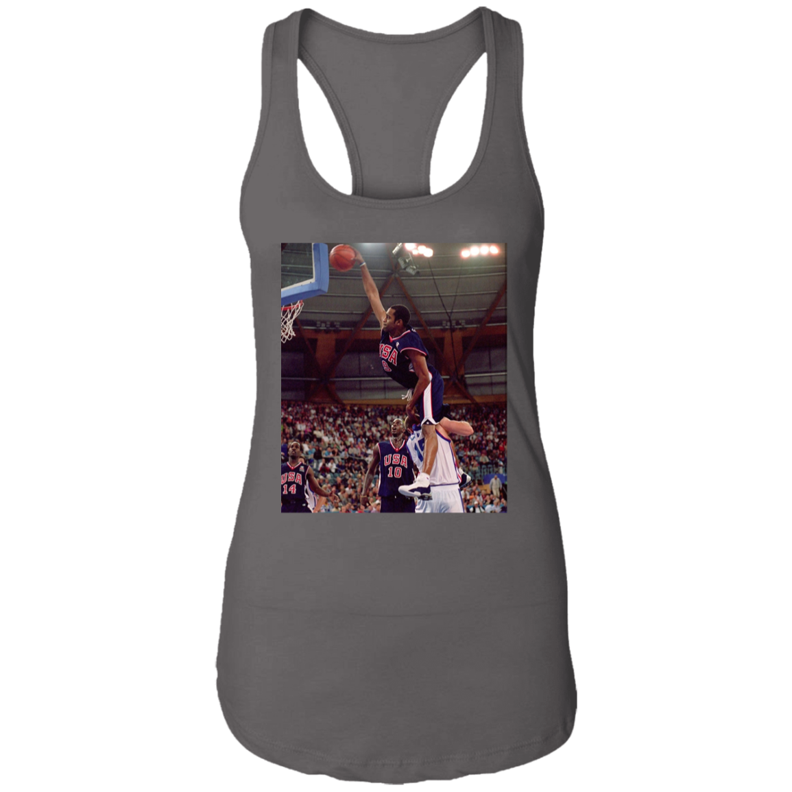 "HALF MAN HALF AMAZING" Ladies Ideal Racerback Tank