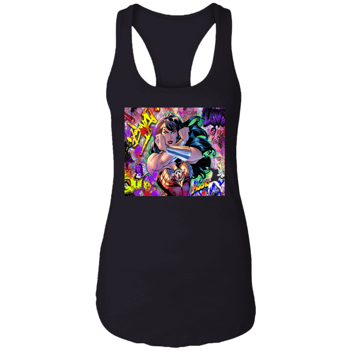 "WONDER WOMAN" Ladies Ideal Racerback Tank