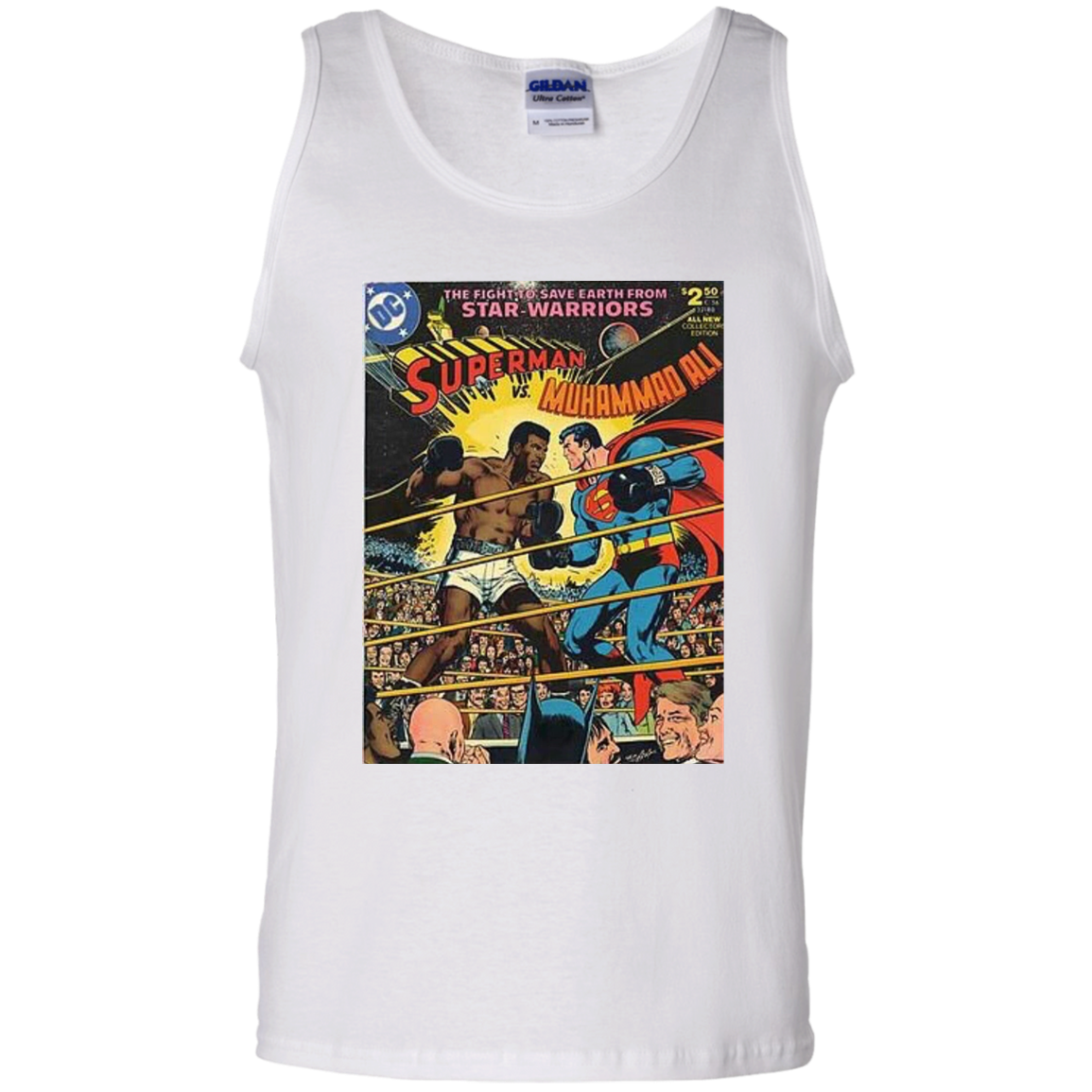 "SUPERMAN VS ALI" 100% Cotton Tank Top