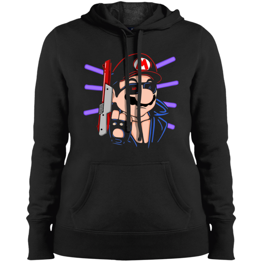 "MARIO TERMINATOR" Ladies' Pullover Hooded Sweatshirt