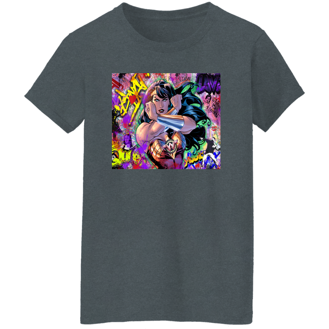 "WONDER WOMAN" Ladies' 5.3 oz. T-Shirt