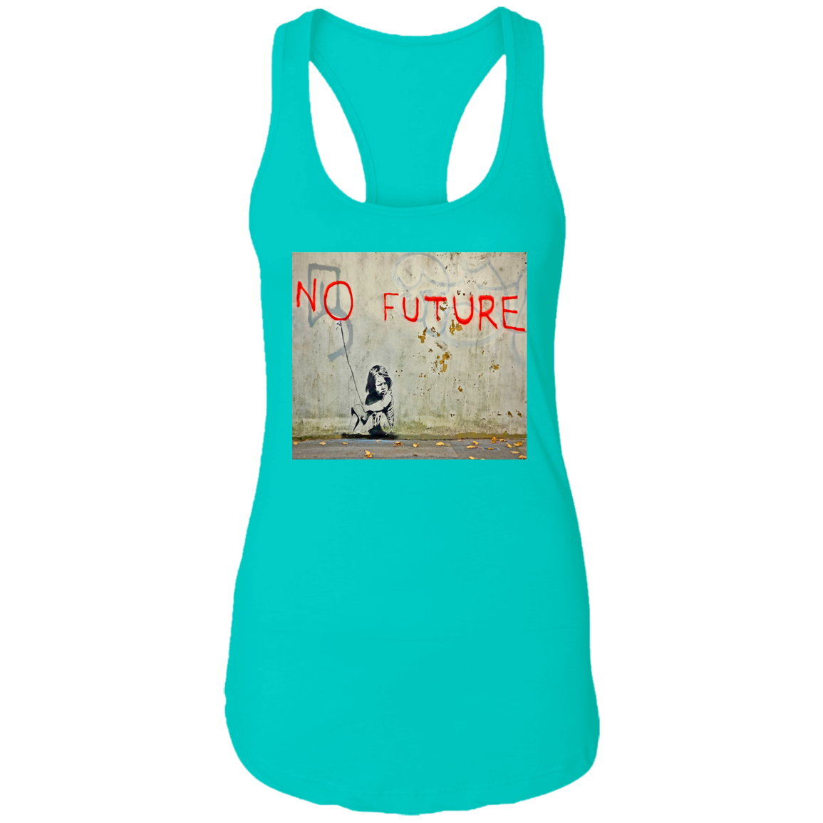 "NO FUTURE" Ladies Ideal Racerback Tank