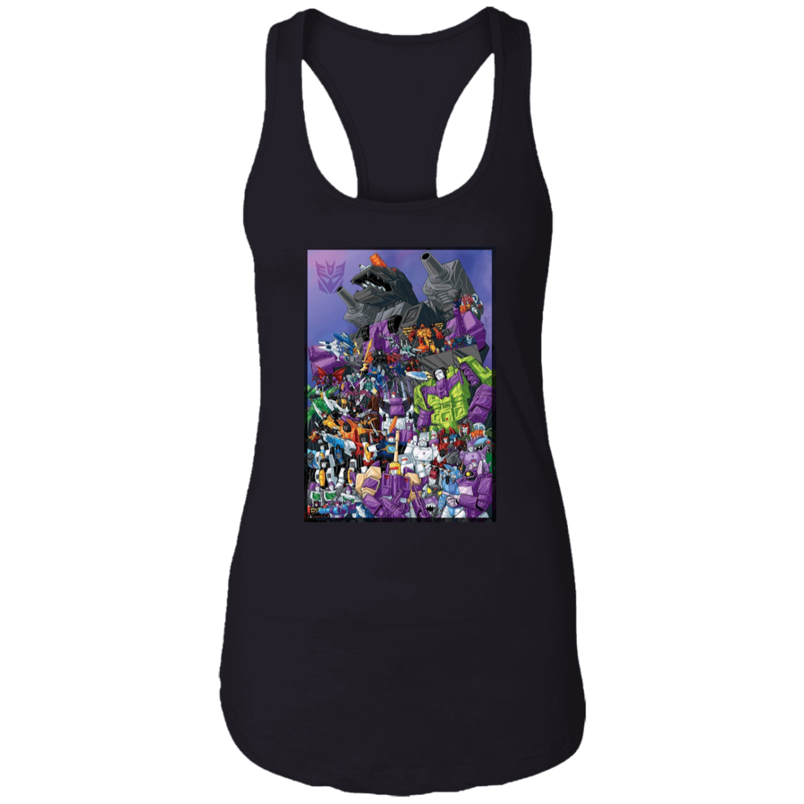 "DECEPTICONS UNITE" Ladies Ideal Racerback Tank